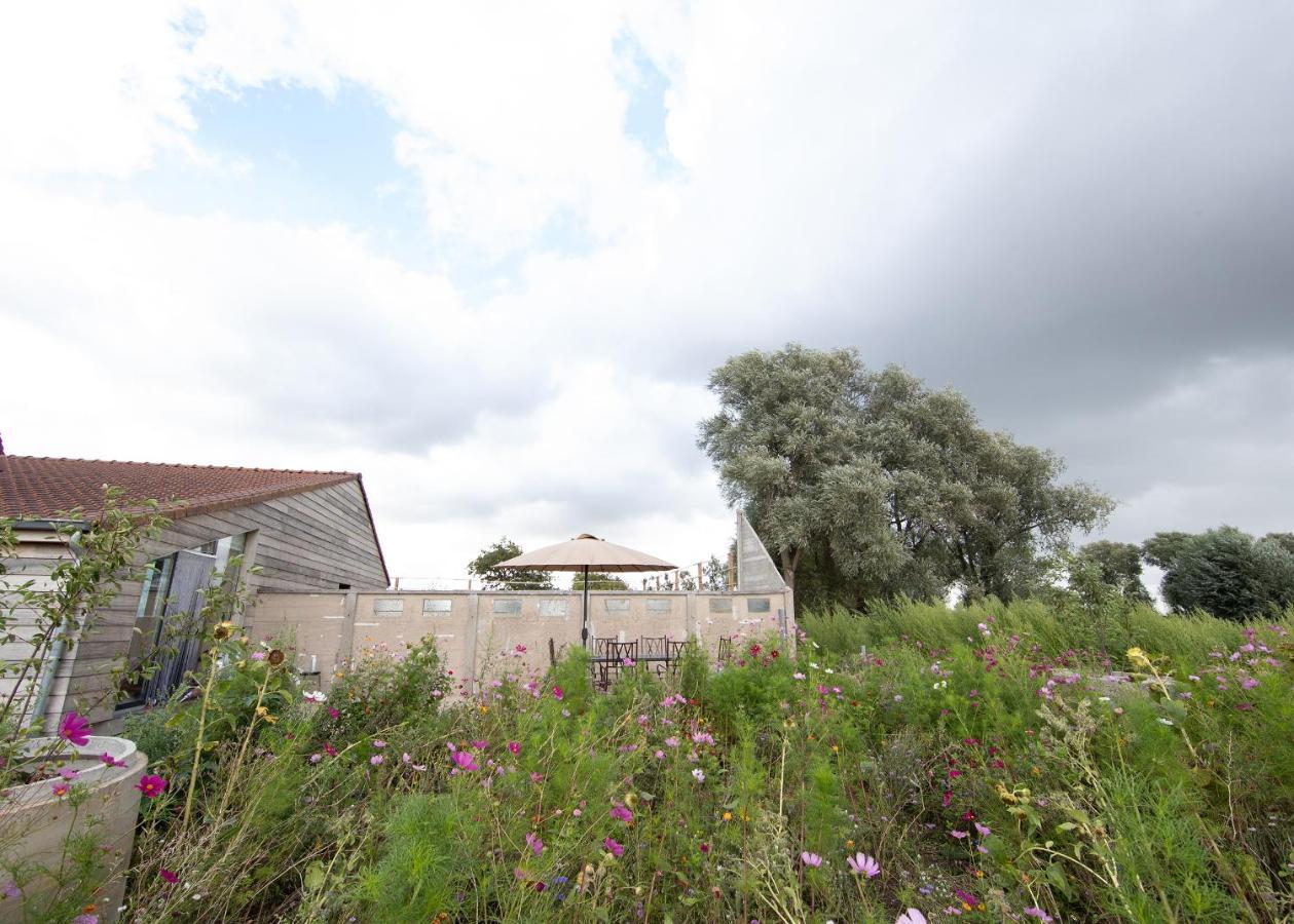 Landelijk Vakantiehuis In Diksmuide Met Een Tuin En Vijver Eksteriør billede
